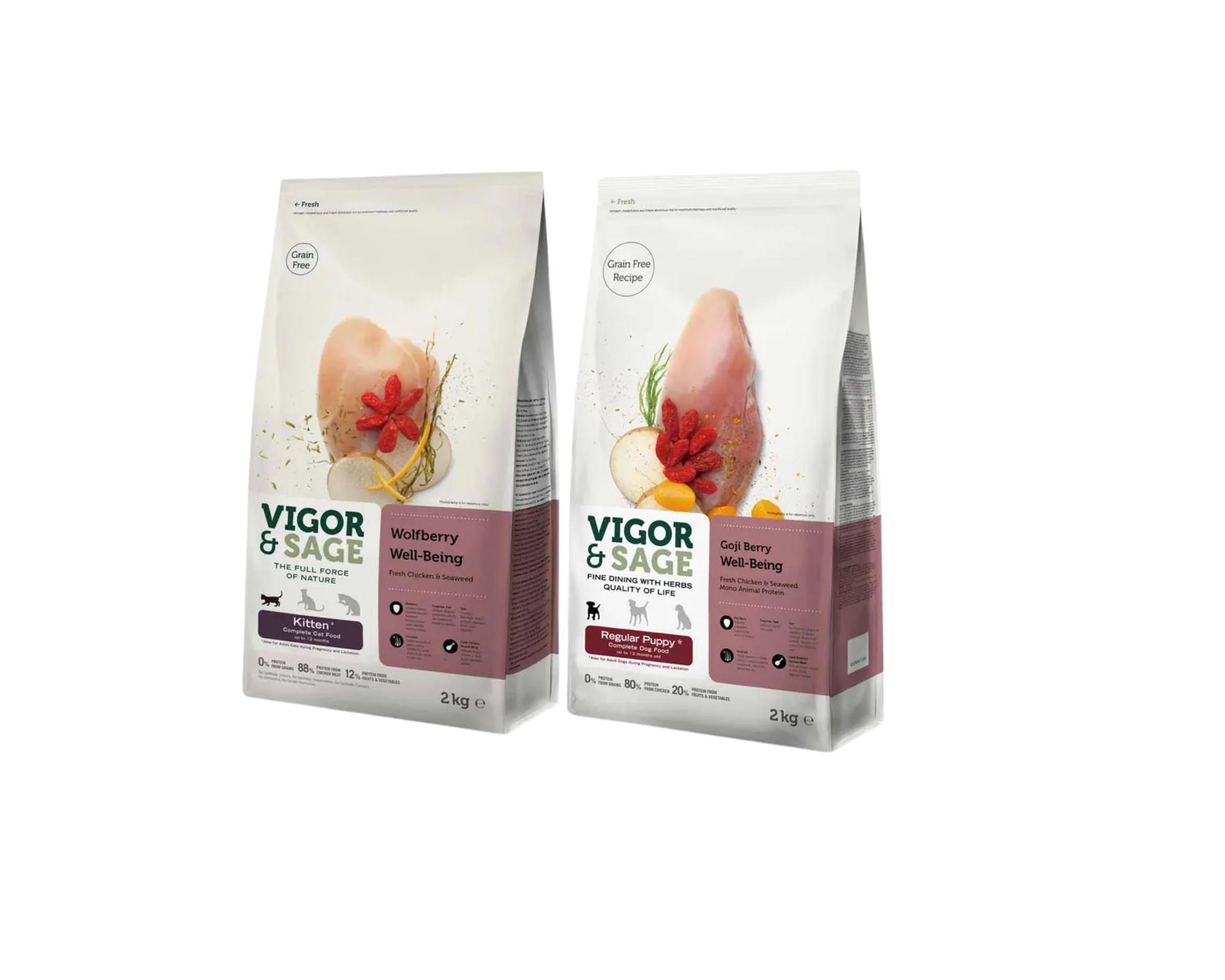 Naturlig valpefôr og kattungemat – Goji Berry fra Vigor & Sage